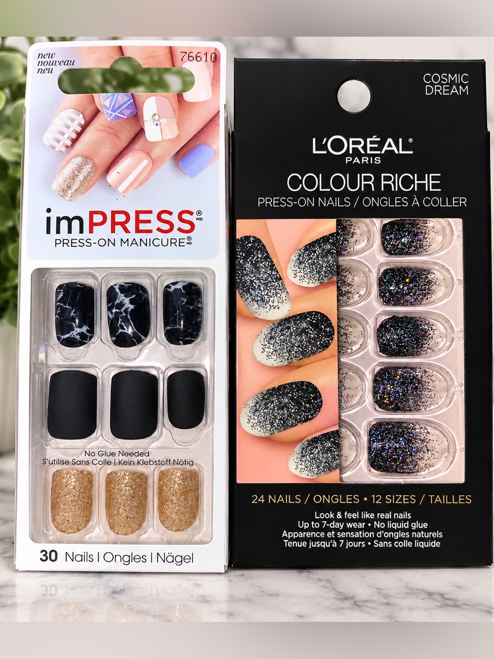 Press-On Nails Bundle imPRESS & L’Oréal Paris Halloween & Holiday Nails! 🎃🎄💅